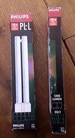 2x philips spaarlamp pll 18w / pl-l 18w (nieuw), Minder dan 30 watt, Nieuw, Bipin of Steekvoet, Ophalen of Verzenden