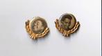2 jaren '50 speldjes met Fats Domino en Dorothy Dandridge, Verzamelen, Speldjes, Pins en Buttons, Ophalen of Verzenden, Gebruikt