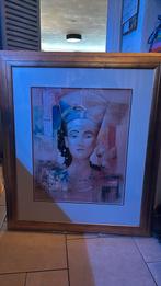 Joadoor  Nefertite met lijst goudkleur totaal maat 100 x 85, Ophalen, Zo goed als nieuw, 75 tot 100 cm, 75 cm of meer