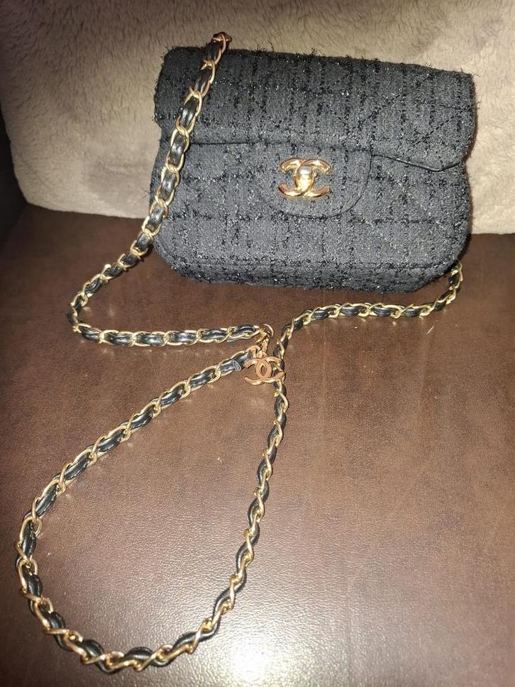 Mooie cc tas, Sieraden, Tassen en Uiterlijk, Tassen | Damestassen, Zo goed als nieuw, Handtas, Zwart, Ophalen