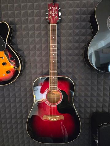 Richwood cherry red acoustische gitaar. beschikbaar voor biedingen