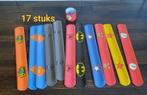 Marvel/superhelden traktatie-klap armbandjes- lolly, Ophalen of Verzenden, Nieuw, Feestartikel, Verjaardag
