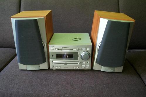 Sony MD313 Stereoset met garantie, Audio, Tv en Foto, Stereo-sets, Gebruikt, Cd-speler, Tuner of Radio, Speakers, Sony, Microset