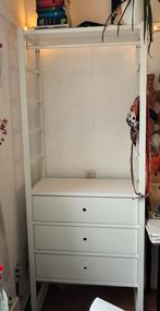 Ikea Elvarli Kledingkast Wit - 216x85x40cm, Ophalen, 200 cm of meer, 50 tot 100 cm, Zo goed als nieuw