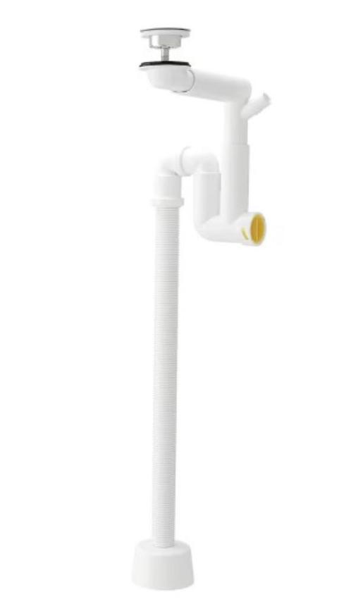NIEUW: RÄNNILEN Sifon met flexibele buis wit IKEA, Doe-het-zelf en Verbouw, Buizen en Afvoer, Nieuw, Afvoer, Overige materialen