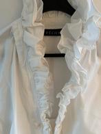 Blouse wit met volants zgan maat 42, Kleding | Dames, Ophalen of Verzenden, Zo goed als nieuw, Maat 42/44 (L), Wit