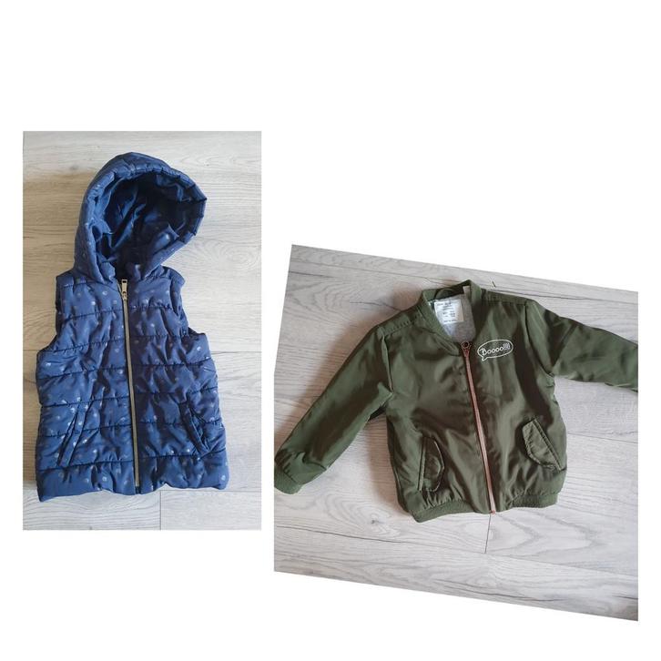 Zara babygirl winterjas + OVS bodywarmer - meisje maat 104, Kinderen en Baby's, Kinderkleding | Maat 104, Zo goed als nieuw, Meisje