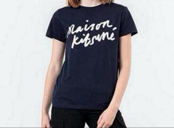T-SHIRT MAISON KITSUNÉ LOGO TEE - Nieuw tshirt L navy blauw beschikbaar voor biedingen