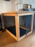Hondenbench met houten frame, Dieren en Toebehoren, Ophalen, Gebruikt, 75 tot 110 cm, 65 tot 100 cm