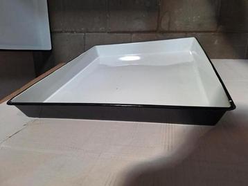 Grote emaille schaal fixeerbak 70x59 cm beschikbaar voor biedingen