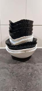 Vintage Arcoroc Schelpvormige Schalen Set 10 stuks, Ophalen of Verzenden