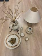 Decoratie Set - Aardewerk, Ophalen, Wit, Aardewerk of Porselein, Zo goed als nieuw