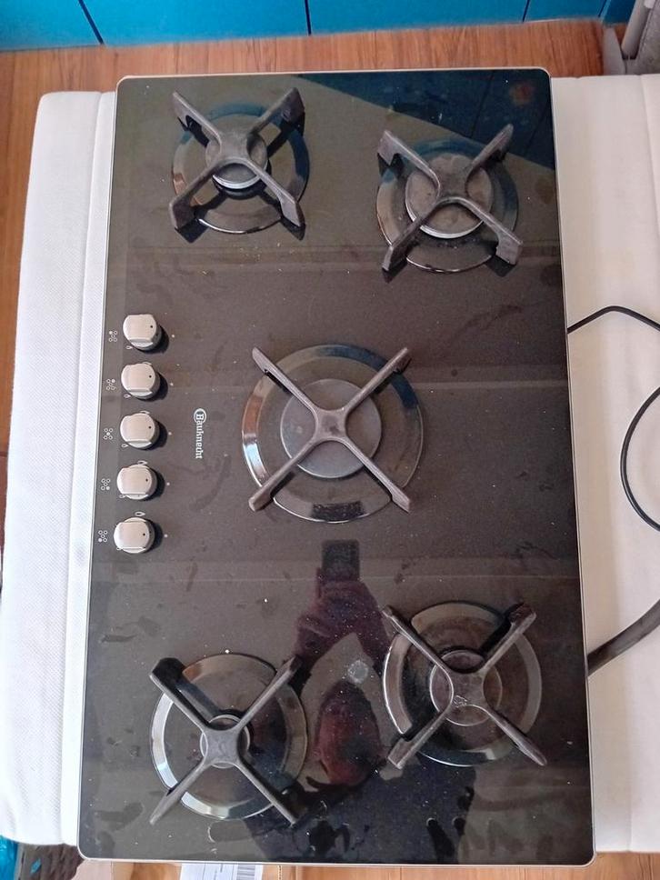 Bauknecht Gasfornuis 5 Pits, Witgoed en Apparatuur, Fornuizen, Gebruikt, Vrijstaand, Gas, 5 kookzones of meer, Ophalen