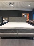 Eijerkamp collectie boxspring New York licht grijs, Ophalen, Tweepersoons, Zo goed als nieuw, 180 cm