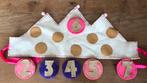 Verjaardagskroon handmade 2-7 jaar, Hobby en Vrije tijd, Feestartikelen, Ophalen of Verzenden, Zo goed als nieuw, Versiering, Verjaardag