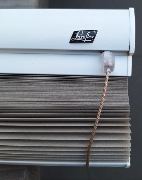 luxaflex Duette Taupe/wit, Huis en Inrichting, Stoffering | Gordijnen en Lamellen, Gebruikt, Overige kleuren, Ophalen of Verzenden