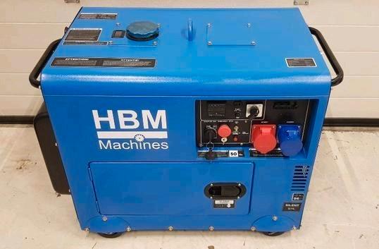 HBM 7900 Watt Diesel Generator - Aggregaat 400/230/12 Volt, Doe-het-zelf en Verbouw, Aggregaten, Zo goed als nieuw, Dieselolie