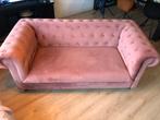 Dutchbone velvet roze Chester bank sofa, Huis en Inrichting, Stof, Zo goed als nieuw, Ophalen