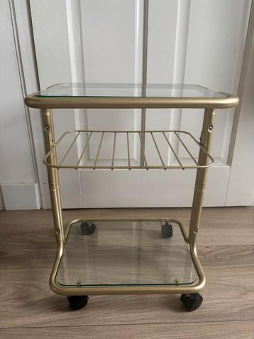 Trolley goud bijzet tafel beschikbaar voor biedingen
