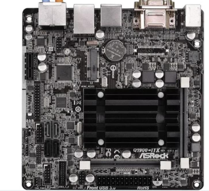 ASRock Q1900-ITX onboard cpu, Computers en Software, Moederborden, Gebruikt, DDR4, Verzenden
