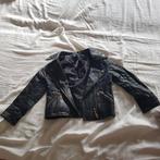 Zwart leren jasje maat 116, Ophalen of Verzenden, Gebruikt, Meisje, Jas