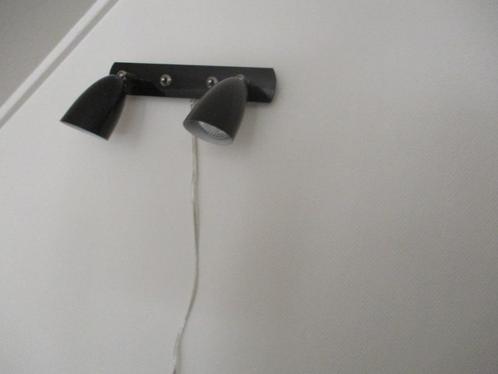 wandlampen wand lampen draaiend dimbaar zwart, Huis en Inrichting, Lampen | Wandlampen, Zo goed als nieuw, Ophalen of Verzenden
