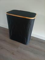 Wasmand 2 vakken, bamboe / zwart, Ophalen of Verzenden, Nieuw, Zwart, Overige typen