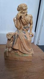 Keramische beeld Sint Petrus met schaap, van C.V. Astra, Ophalen of Verzenden