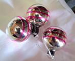 Antieke/oude Kerst  Set van 3 Ajeko ballen 5cm h, Ophalen of Verzenden, Nieuw