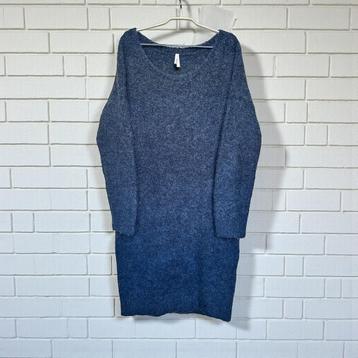 Miss Etam Jurk Maat L Donkerblauw Gebreid Sweater Wol Alpaca beschikbaar voor biedingen