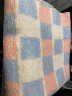 Vintage wollen babydeken Van Wijk uit Leiden, Ophalen, Gebruikt, 70 tot 85 cm, Deken