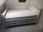 Tweepersoons houten bed met bed-bodems, Ophalen, Zo goed als nieuw, Tweepersoons, 160 cm