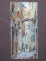 Zuid Europa - aquarel schilderij, Ophalen of Verzenden