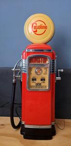 Retro Gasoline Pomp met verlichting/geluid, Verzamelen, Retro, Ophalen of Verzenden, Huis en Inrichting