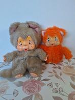 2x vintage nyamy monchhichi., Ophalen of Verzenden, Zo goed als nieuw, Stoffen beer, Overige merken