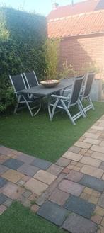 Hartman Excellence Tuinset - 4-persoons + 2 gratis stoelen, Ophalen, 4 zitplaatsen, Gebruikt, Aluminium