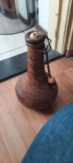 Decoratieve houten vaas met uniek design, Huis en Inrichting, Overige materialen, Gebruikt, Overige kleuren, Ophalen of Verzenden