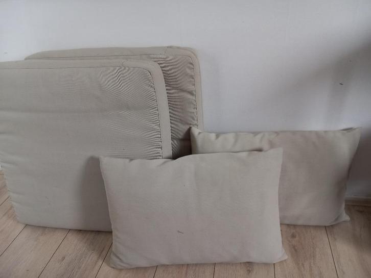 4 tuin kussens , loungeset kussens met ritsen, Tuin en Terras, Tuinmeubel-accessoires, Gebruikt, Ophalen