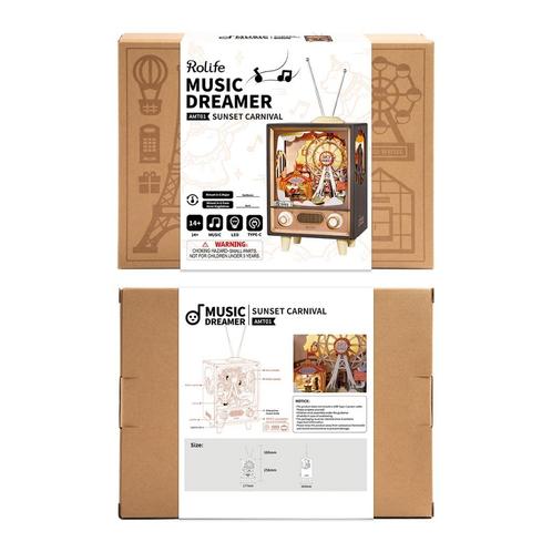 Robotime Sunset Carnival AMT01 Bouwpakket Nieuw, Hobby en Vrije tijd, Modelbouw | Overige, Nieuw, Groter dan 1:32, Ophalen of Verzenden