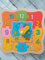 Houten puzzel -  klok leren lezen, Ophalen of Verzenden, Gebruikt