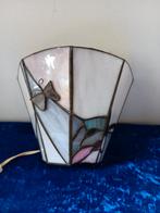 Vintage Glas in Lood wandlamp, Ophalen of Verzenden