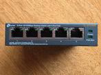 TP-link Power over ethernet switch, 5 ports, Ophalen of Verzenden, Gebruikt