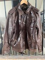 Leren jack maat M, Ophalen of Verzenden, Gedragen, Maat 48/50 (M), Bruin