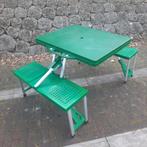 Picknicktafel uitklapbare groen, Overige materialen, Inklapbaar, Gebruikt, Rechthoekig