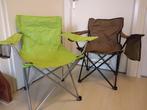 Twee opvouwbare campingstoeltjes, Caravans en Kamperen, Ophalen, Gebruikt, Campingstoel