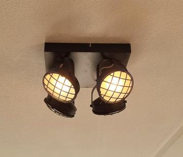 METALEN PLAFONDLAMP LAZARO 4 SPOTS LED ZWART beschikbaar voor biedingen