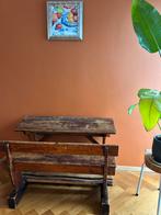 Vintage schoolbankje, Ophalen