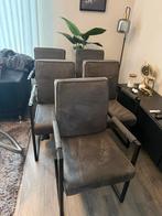 Eetkamerstoelen, Huis en Inrichting, Ophalen, Gebruikt, Grijs, Vijf, Zes of meer stoelen