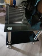 Salon tafel zwart, Huis en Inrichting, Tafels | Salontafels, Ophalen, Gebruikt, 100 tot 150 cm, 50 tot 100 cm