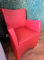 2x rode fauteuil, Huis en Inrichting, Stoelen, Gebruikt, Twee, Rood, Ophalen